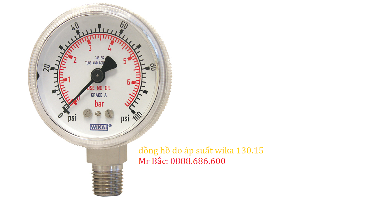 Đồng hồ đo áp suất Wika 130.15 1 Đồng hồ đo áp suất Wika 130.15 1