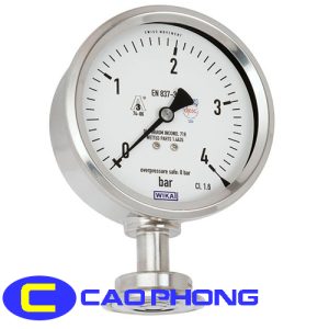 Đồng Hồ Đo Áp Suất Màng WIKA PG43SA-S