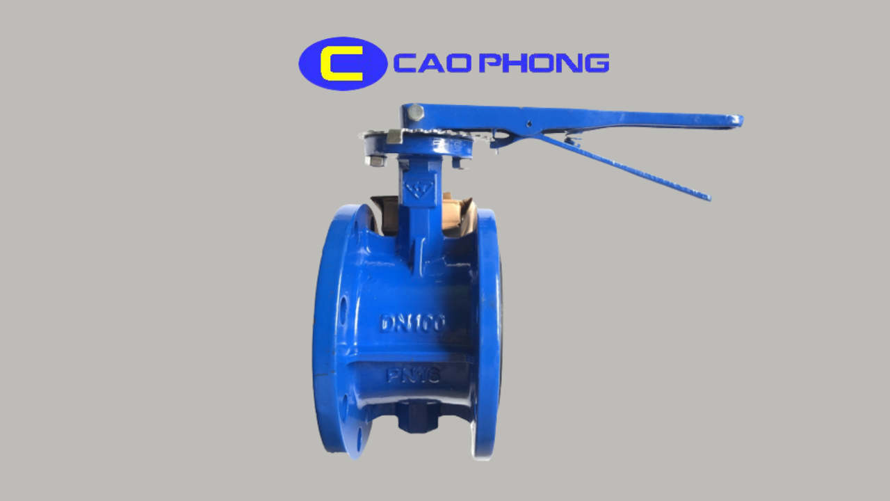 Van Bướm Mặt Bích Tay Gạt Thân Gang 1 van buom tay gat mat bich
