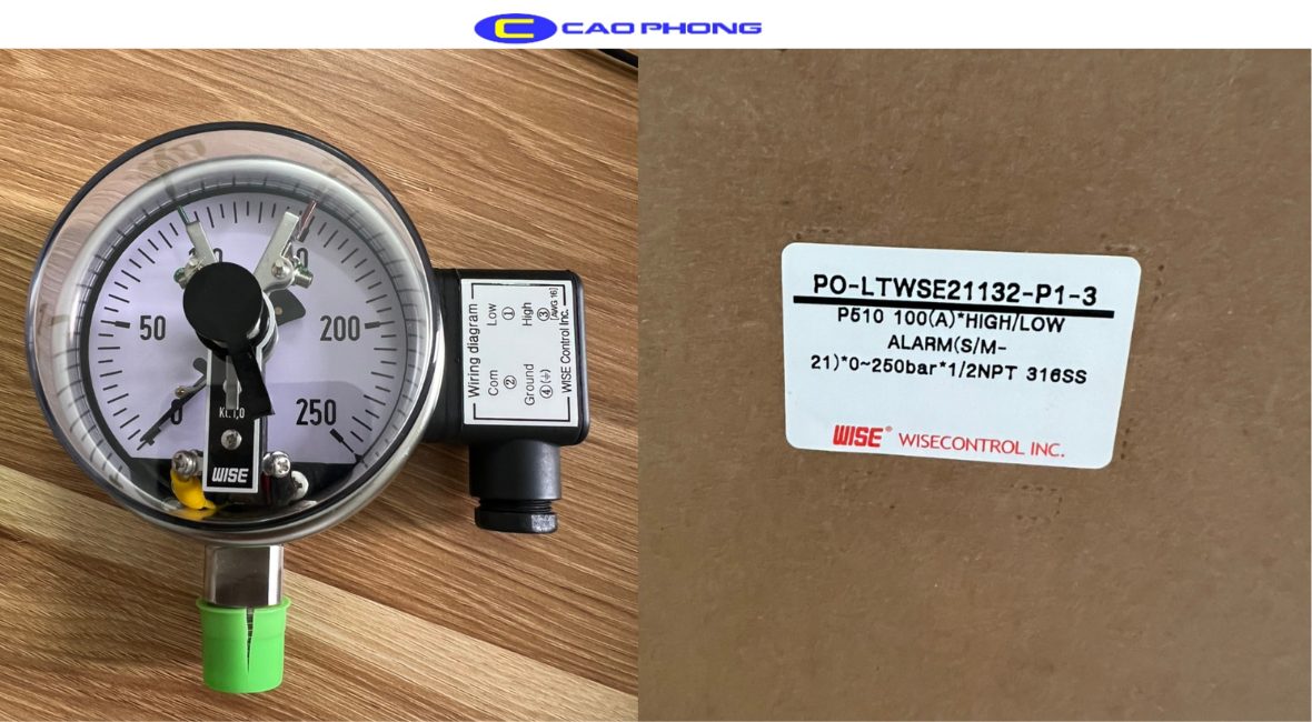 Đồng Hồ Đo Áp Suất 3 Kim Wise P510 - Wise Model P510 6 Dong-Ho-Do-Ap-Suat-3-Kim-Wise-P510