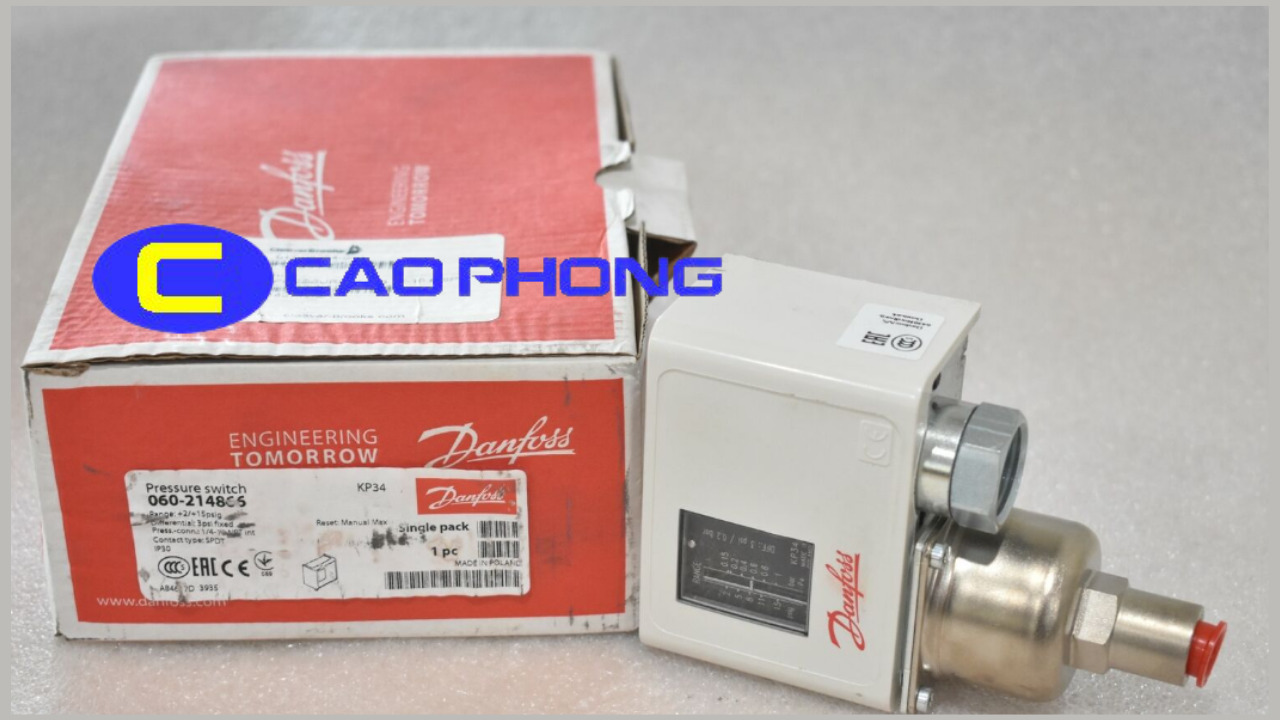 Công Tắc Áp Suất DanFoss - Pressure switch DanFoss 5 Cong-Tac-Ap-Suat-DanFoss-KP34