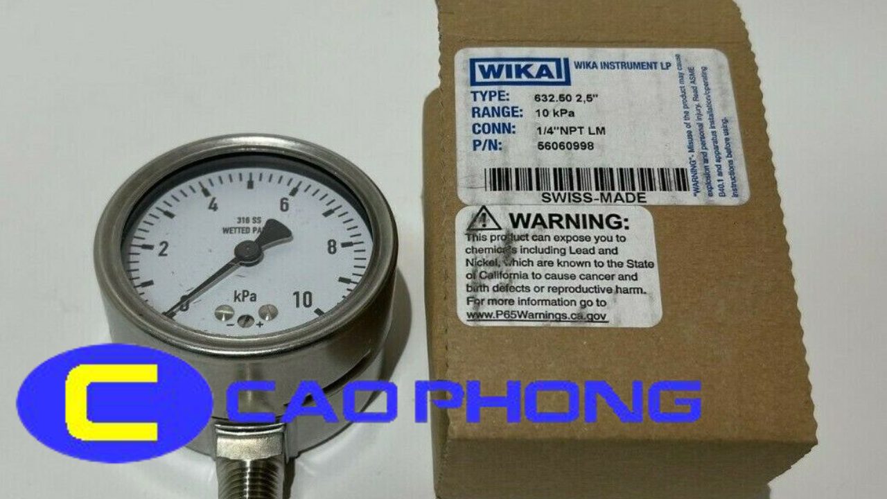 Đồng Hồ Đo Áp Suất Thấp WIKA 632.50 2 wika-632.50