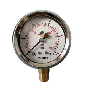 Đồng Hồ Đo Áp Suất 0-10 bar SKON Model 321-21