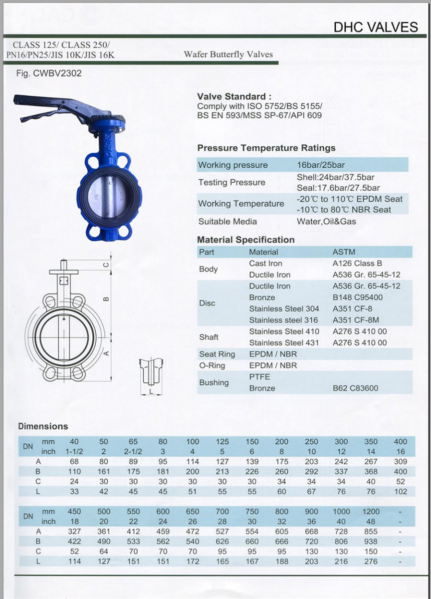 Van Bướm Gang Tay Gạt DHC 1 van-buom-gang-tay-gat-dhc