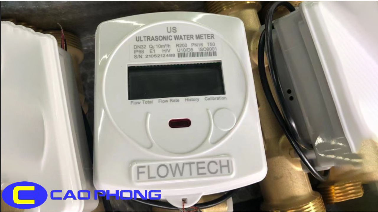 Đồng Hồ Nước Siêu Âm Flowtech Model US - Kết Nối Ren 1 Đồng Hồ Nước Siêu Âm Flowtech Model US