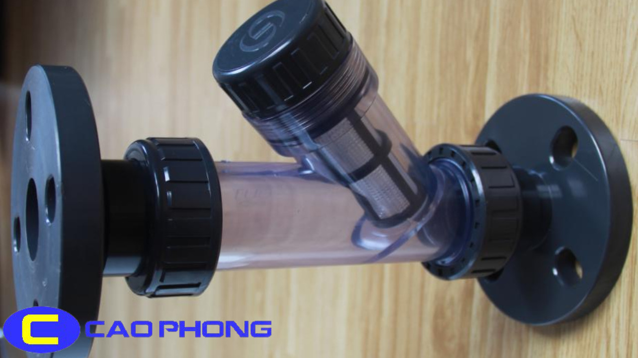 Lọc Y Nhựa PVC Nối Bích FINMAX