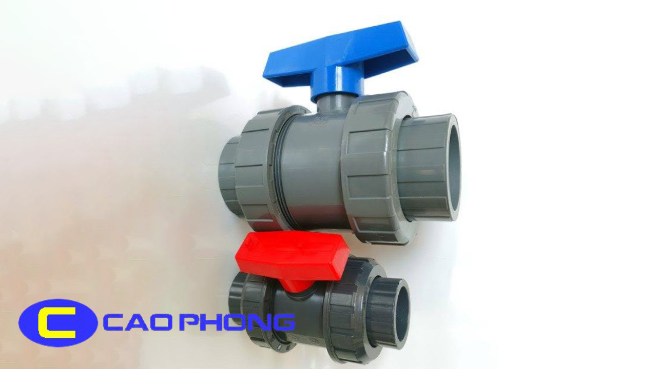 Van Bi Nhựa PVC 2 Đầu Rắc Co FINMAX