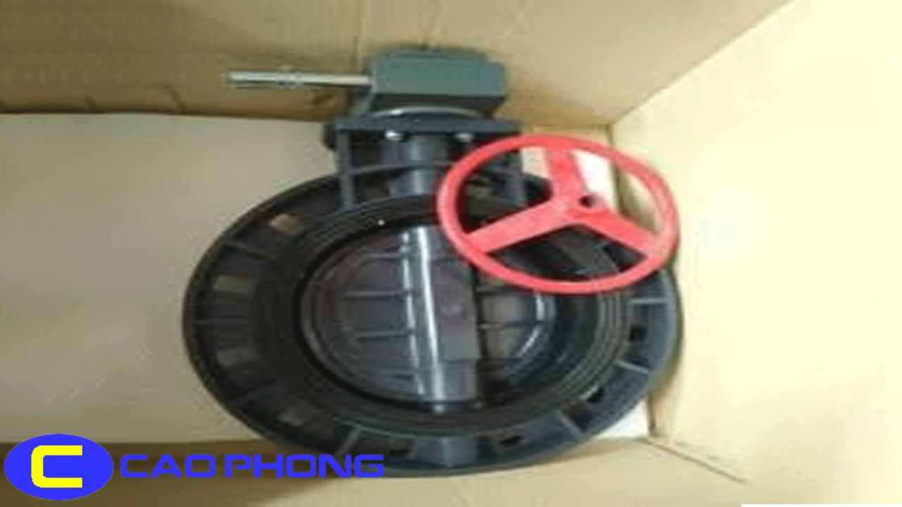 Van Bướm Nhựa Tay Quay PVC FINMAX
