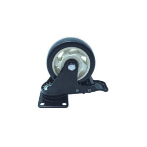 Bánh xe đẩy nhựa PVC đen CP004 xoay khóa kép